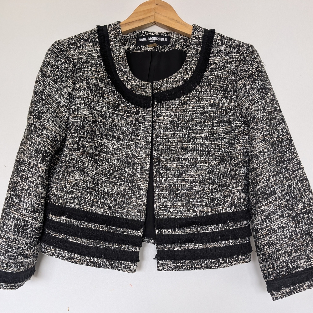 Karl Lagerfeld Black and White Women's Jacket